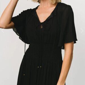NWT Baltic Born Spell Boho Midi Dress Black size Small